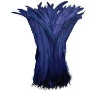 Black Rooster Feathers for Crafts 30-35 Cm 12-14 Inch Feather Decor Carnival Wedding Party Decoration Navy 200 Pcs