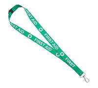 Black Rooster First Aid Lanyards, Pack of 10, Safety Break with Thumb Hook, 20mm, Green