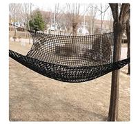 Black Rope Net for Kids Exterior Guardrail Net for Stair Balcony Knotless Fence Protective Netting(3X3m)