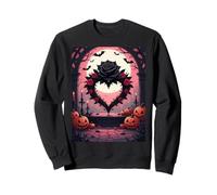 Black Rose, Barbed Heart, And Bats Sweatshirt