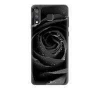 Black Rose Case Cover For Samsung Galaxy A8 Star, A9 Star