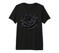 Black Rose Emo Goth Girl Dark Romance Aesthetic Premium T-Shirt