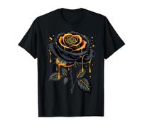 Black Rose Flower Botanist Garden Flower Rose T-Shirt