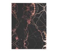Black Rose Gold Marble Crystal Sticker, 3D Stereoscopic Effect, Pattern Does Not Fall Off When Exposed to Water