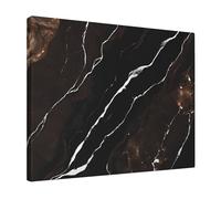 Black Rose Gold Marble -Print Modern Frameless Wall Art 16x20 Inches, Abstract Prints for Living Room Bedroom, Home Decor Gift, Ready to Hang Canvas.