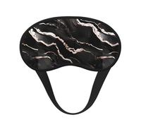 Black Rose Gold Marble Sleep Mask, Eye Mask, Light-Blackout Design Ultra Soft & Comfortable for Men, Women