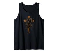 Black Rose Magical Dripping Mystical Beautiful Black Rose Tank Top