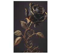 Black Rose Puzzles 1000 Pieces Wooden Jigsaw Puzzle for Adults Brain Exercise Challenge Game Gift for Kids Children Jigsaws (78×53cm)