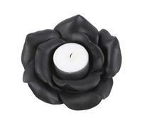 Black Rose Resin Tealight Candle Holder