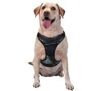 Black Rose With Water Droplets Gothic No Pull Dog Harness Adjustable Reflective Oxford Easy Control Medium Large Dog Harness