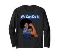 Black Rosie The Riveter Black We Can Do It Long Sleeve T-Shirt