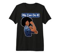 Black Rosie The Riveter Black We Can Do It Premium T-Shirt