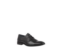 Black 'Ross' Leather Derby Shoes Lotus Black 7