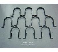 Black Round 68MM Down Pipe Clips (Number of Clips X 10)