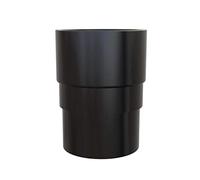 Black Round 68mm Downpipe Straight Connector, Freeflow Rain Water Systems