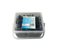 Black Round Cable Clips K-Type Trade Box, 12mm- 280 Pieces