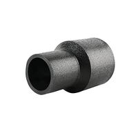Black Round Downpipe Connector - Reducing Coupling by Rain Water Systems Fitting Adapter Connector
