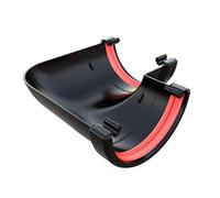 Black Round Gutter 90 Degree Angle Joint, Freeflow 112mm Rain Water Systems