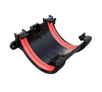 Black Round Gutter Union Joint 112mm Freeflow Rainwater System with Rubber Seal Weather-Resistant Easy to Install Gutter Brackets & 68mm Downpipes for Leak-Proof Connections