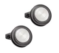 Black Round Men'S Cufflinks Cuff Nails Set