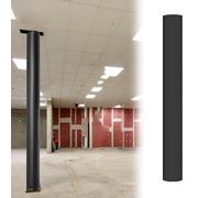 Black Round Pole Padding Wrap Safe Column Cover for Playground & Gym 4-8 ft Basketball Post Protection All-Weather Cushioning for Enhanced Safety