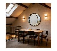 Black Round Rotatable s Window 51 cm Attic F Mount Aluminum Shed Window Ventilat & Lighting with Privacy Handles