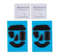 Black Rounded Curved Edges Mouse Feet Pads Skates Compatible for Razer Basilisk V3 Customizable Ergonomic Wired Gaming Mouse (2 Sets)…