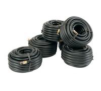 Black Rubber Airhose, 8mm X 15Mtr Fitted With 1/4Bsp Swivel Thread. Supplied In Colour Cardboard Wrap
