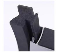 Black Rubber Bottom Sealing Strip for Aluminum Flood Bar; Panel Connect Seals for Enhanced Water Resi - Replacement Bottom Seal Strip