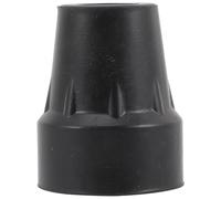 Black Rubber Cane Tip Protector for Trekking Pole and Walking Stick | No Tools Required, Tip Replacement, Hiking Sticks End Cap, Ferrule for Walking Stick, Trekking Pole Foot Covers