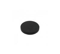 Black Rubber Coated Pos Magnets - 43mm Dia X 6mm High C/w M6 Boss Thread (6mm High X 12mm Deep) - 8Kg Pull