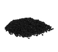 Black Rubber Crumb Turf Infill Pellets for Artificial Grass | 3.3 Lbs Fill, Grip and Drainage Support, Multipurpose Courts and Soccer Fields