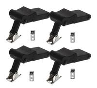Black Rubber Electrical Cabinet Lock Latch 4pcs Sturdy Lock
