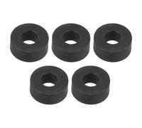 Black Rubber Feet Bumpers Pads For Gym Machines, 5 Pack Shock Absorbing Discs With 60mm Size To Prevent Sliding And Protect Flooring From Heavy Workout Gear