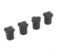 Black Rubber Ferrules 13mm Inner Diameter Non-Slip Stoppers for Folding Chairs Tables Moon Chairs 4pcs