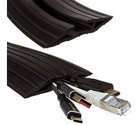 Black Rubber Floor Cable Protector Cover 19 x 9.5mm Inner Channel 1m 3ft [1 metres]