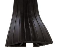 Black Rubber Floor Cable Protector Cover 19 x 9.5mm Inner Channel 9m