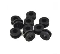Black Rubber Grommet Kit for Motorcycles - 10Pc Fairing Bolt Washers for CBR 600 1000 GSXR for yzf R1 - ABS Plastic Spacers