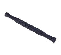 Black Rubber Massage Stick Muscle Roller with Pressure Control for Recovery | Rod and Ball Bearing System, Ergonomic Bike Handles, Trigger Point Release, Yoga Training, Physical Therapy, Sore Muscles