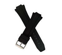 Black Rubber pin buckle watch strap to fit Citizen Eco Drive models with the caseback numbers listed below: (Black)