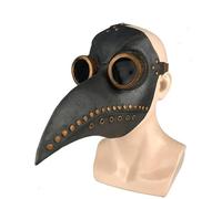 Black Rubber Plague Doctor Mask