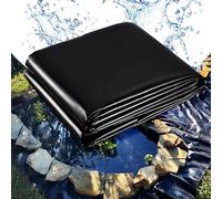 Black Rubber Pond Liner 3x8m Waterproof Cover for Koi Ponds, Fish Tanks & Garden PoolsAntiAging, Reusable Protective Liner