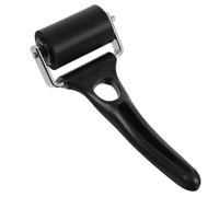 Black Rubber Printmaking Roller with Metal Grip for Artists and Stampers | Smooth Surface, Even Ink Application, Easy Cleanup, for Gel Plates, Screen Prep, Painting
