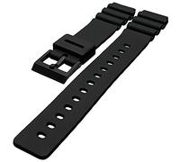 Black Rubber Replacement Watch Strap 18mm to Fit Casio DW7000 DW2500 DW400
