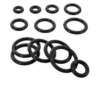 Black Rubber Silicone O Ring Set Seal Oring Gasket Washer NBR O-ring Silicon High Pressure Repair Oil Resist Band Sealing Ring(50Pcs,OD7mm CS2mm)