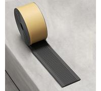 Black Rubber Stair Nosing, 1-15 M Floor Transition Strips Waterproof Edge Trim Self Adhesive, PVC Anti-Slip Threshold Treads Caps for Hotels Villas Attic Stairways (Color : 5cm(2in), Size : 15m/590.