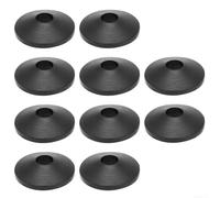 Black Rubber Toilet Hinge Bumpers for m6 M8 Pack Black Rubber(M6)