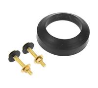 Black Rubber Toilet Ring for Secure Home Repair | Universal Replacement, Firm Tank-to-bowl Connection, Bathroom Maintenance Use, Plumbers and Staff