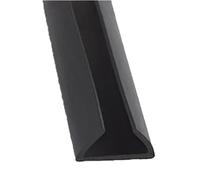 Black Rubber U-Shaped Sealing Strip Car Mechanical Edge Banding, Metal Corner Protection Shield 1pc(30MMX17MMX2METERS)