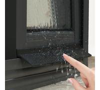 Black Rubber Window Weather Bar - Heavy Duty Self Stick Weather Bar with Reinforced Design To Prevent Water Leakage, Universal Rain Guard Fit for Home & Auto Windows(1.5m(4.9ft))